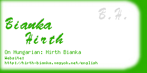 bianka hirth business card